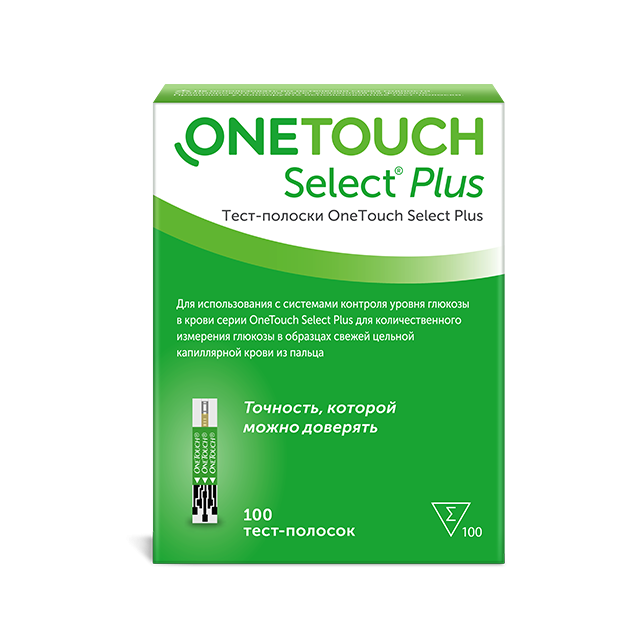 Тест-полоски OneTouch Select® Plus №100